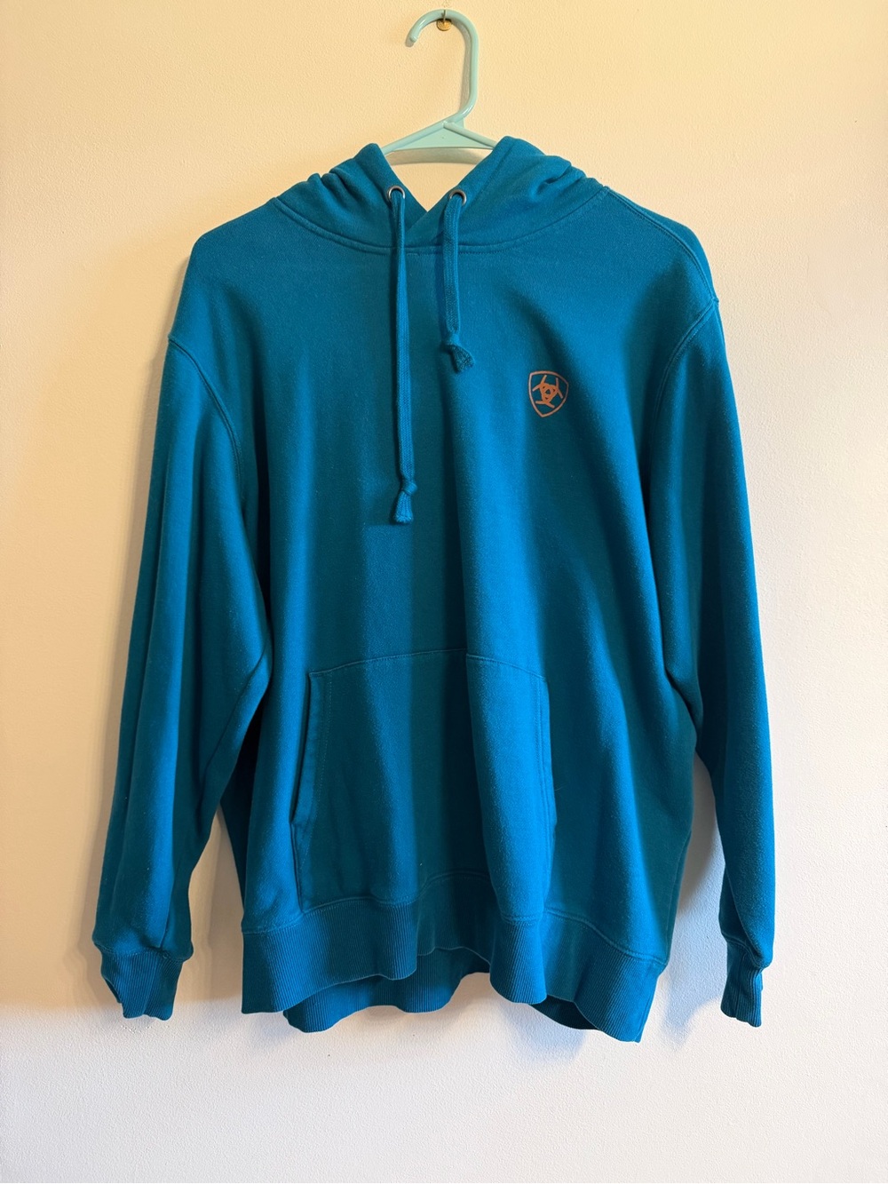 Women’s Teal Hooded Sweatshirt - Teal XL - Picture 3 of 14